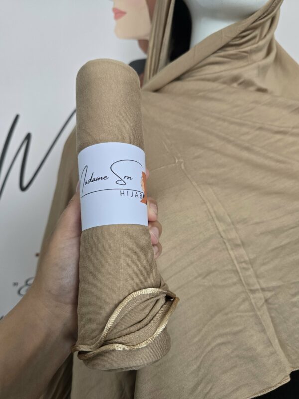 Jersey Frisé Beige Doré