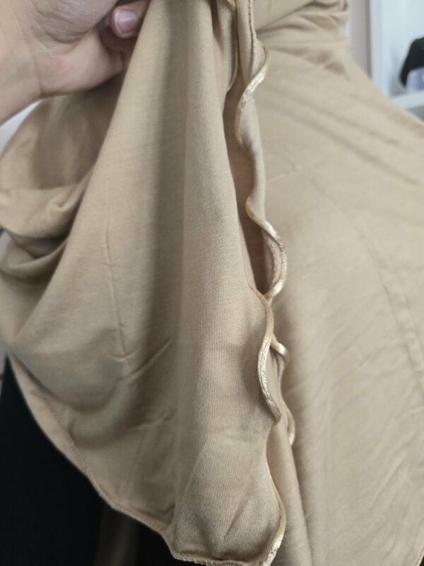 Jersey Frisé Beige Doré – Image 3