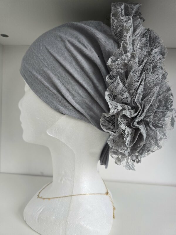 Bonnet froufrou Gris