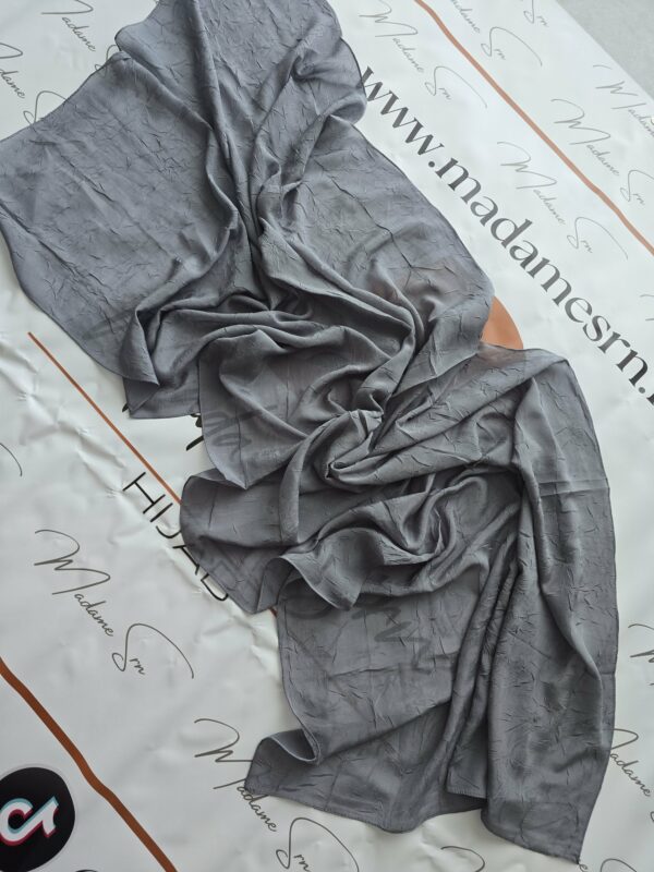 Hijab Bambou Vual Grey – Image 3