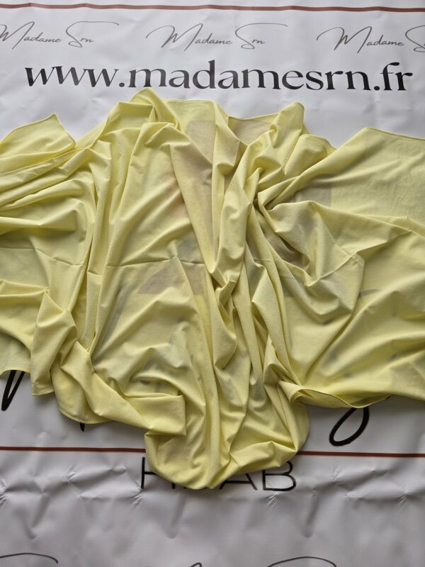 Hijab Modal Jaune Pastel – Image 2