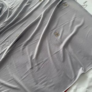 Jersey premium à strass gris