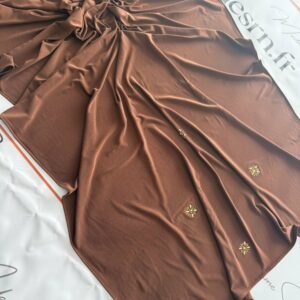 Jersey premium à strass marron