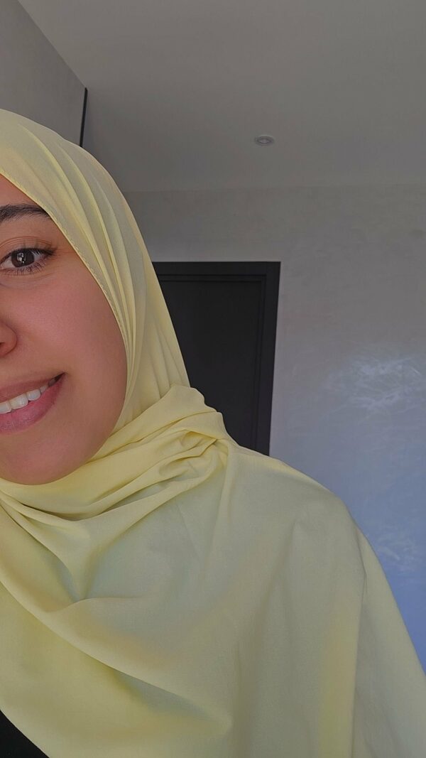 Hijab Modal Jaune Pastel
