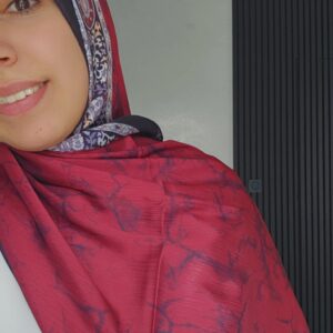 Hijab à motifs satinée - 141