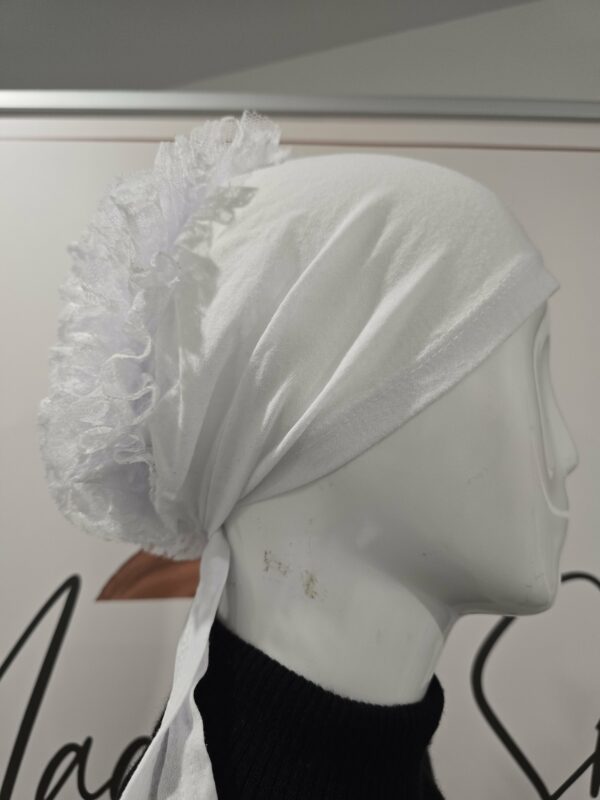 Bonnet frou-frou Blanc