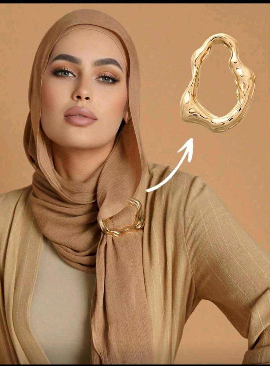 Accessoire hijab Doré ou Argenté