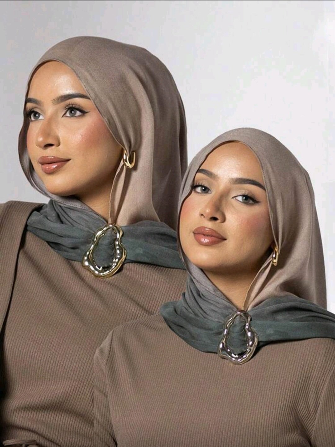 Accessoire hijab Doré ou Argenté – Image 5