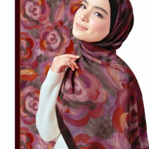 Hijab à motif BLUEBERRY - 241 -