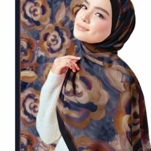 Hijab à motif BLUEBERRY - 242 -