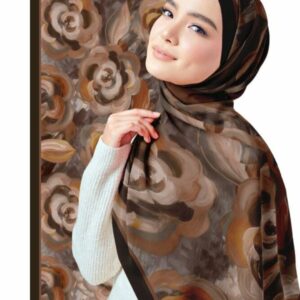 Hijab à motif BLUEBERRY - 244 -